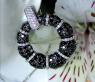 Opulent Black & White Diamond Earrings
