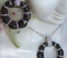Opulent Black & White Diamond Earrings