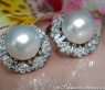 Sensational South Sea Pearl Earrings with Diamonds