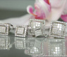 Exclusive Dangling Earrings with Princess Diamonds