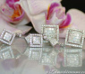 Exclusive Dangling Earrings with Princess Diamonds