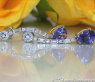 Precious Tanzanite Earrings with Diamonds