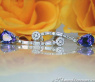 Precious Tanzanite Earrings with Diamonds