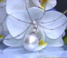 Wonderful Southsea Pearl Necklace with Diamonds