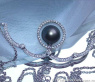 Versatile Tahitian Pearl Necklace with Diamonds