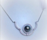 Versatile Tahitian Pearl Necklace with Diamonds