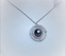 Versatile Tahitian Pearl Necklace with Diamonds