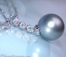 Tahitiperle Collier mit Brillanten