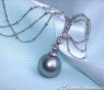 Tahitiperle Collier mit Brillanten