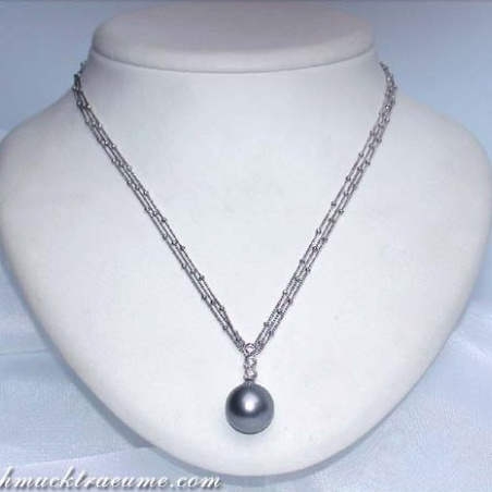 Tahitiperle Collier mit Brillanten