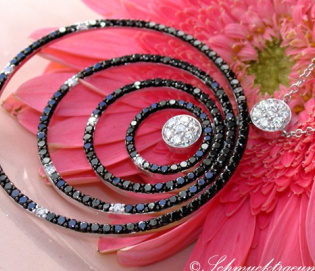 Magnificent Black & White Diamond Necklace