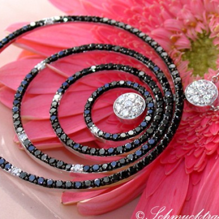 Magnificent Black & White Diamond Necklace
