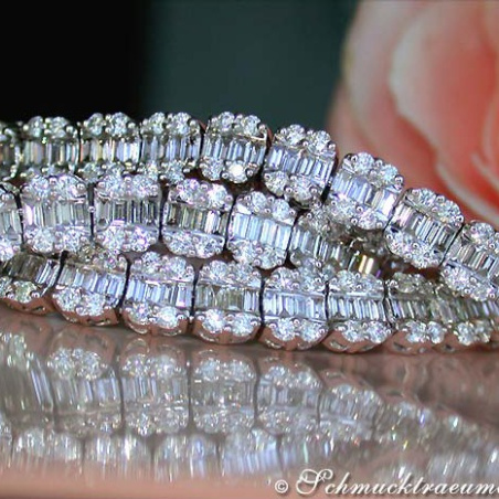 Brillanten Diamanten Collier in Weißgold 750