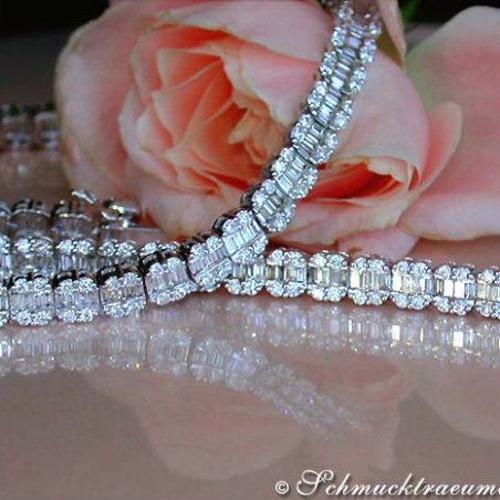 Brillanten Diamanten Collier in Weißgold 750