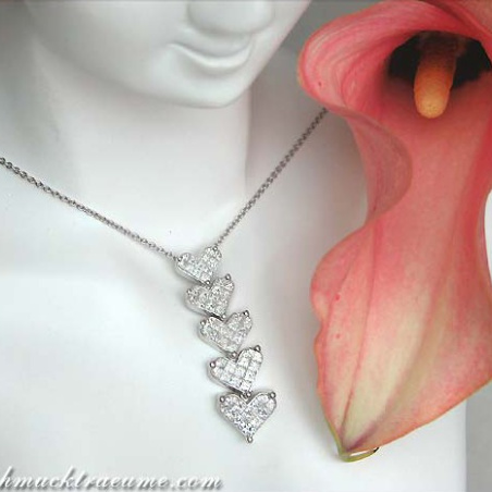 Diamanten Herz Collier