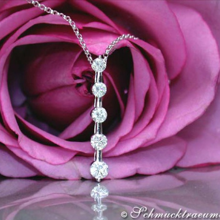Diamant Solitär Halskette