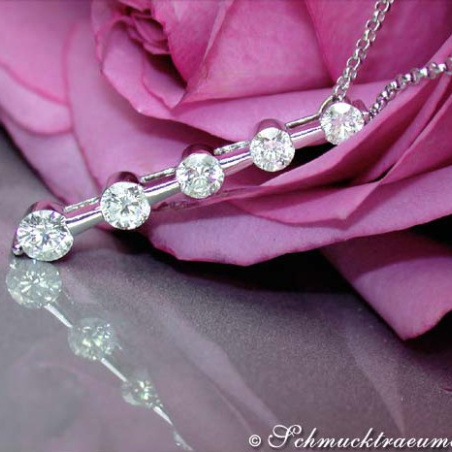 Diamant Solitär Halskette