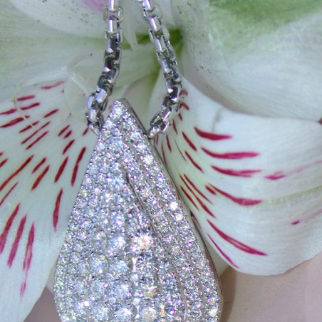 Brillanten Tropfen Collier Halskette