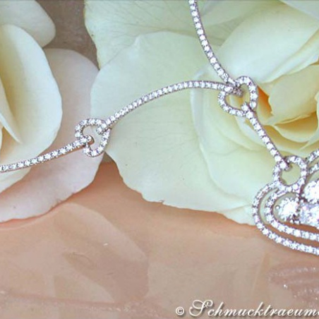 Brillanten Herz Collier