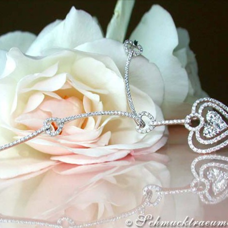 Brillanten Herz Collier