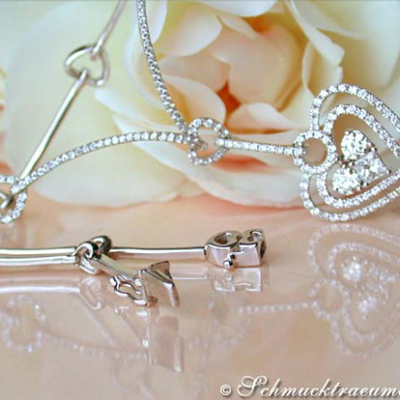 Brillanten Herz Collier