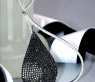 Exquisite Black & White Diamond Necklace