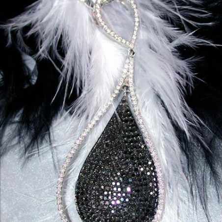 Exquisite Black & White Diamond Necklace