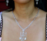 Prestigeous "Illusion Design" Diamond Necklace