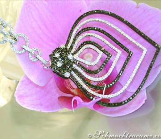 Impressive Black & White Diamond Necklace