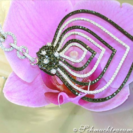 Impressive Black & White Diamond Necklace