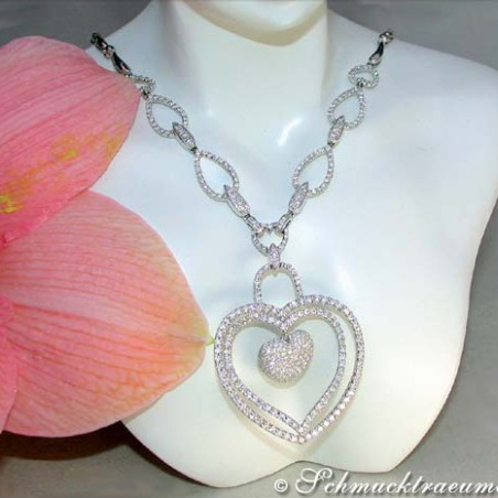 Brillanten Herz Collier