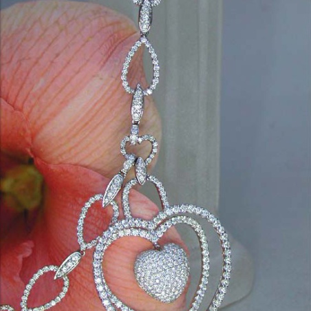 Brillanten Herz Collier