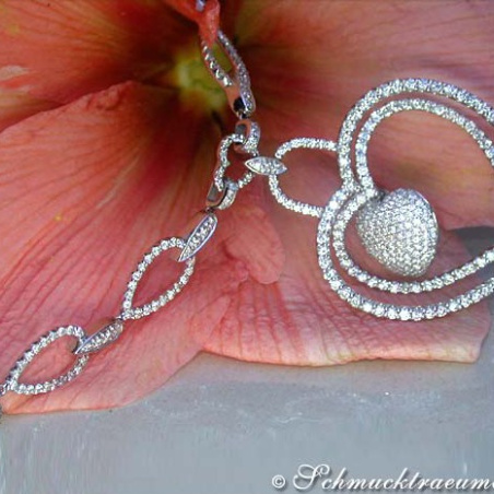 Brillanten Herz Collier