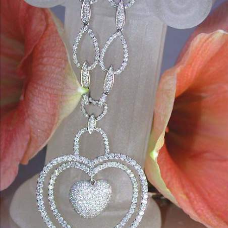 Brillanten Herz Collier