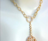 Fancy Diamond "Egg" Necklace