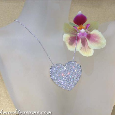 Excellent Diamond Heart Necklace