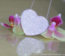 Excellent Diamond Heart Necklace