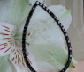Pretty Black Diamond Pear Necklace