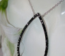 Pretty Black Diamond Pear Necklace