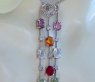 Beautiful Multicolor Gemstone Pendant incl. Chain