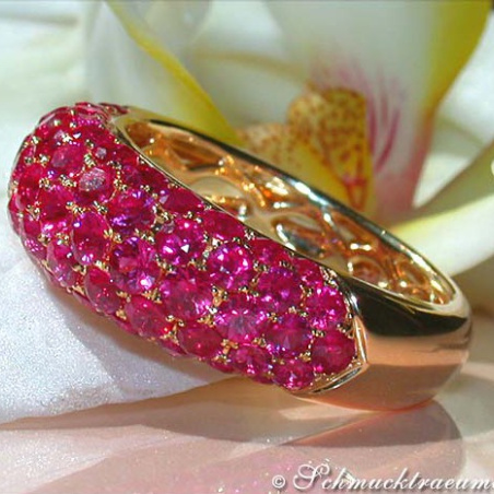 Precious Ruby Pave Ring
