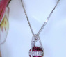 Attractive Ruby Necklace with Diamonds