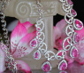 Pink Saphir Collier mit Brillanten