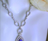 Beautiful Tanzanite Necklace with Diamonds