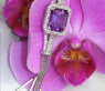 Superb Amethyst Necklace with Diamonds