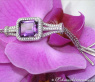 Superb Amethyst Necklace with Diamonds