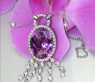 Wonderful Amethyst Necklace with Diamonds