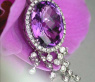 Wonderful Amethyst Necklace with Diamonds
