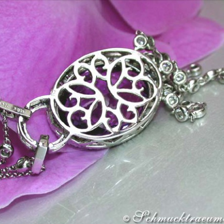 Wonderful Amethyst Necklace with Diamonds