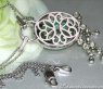 Wonderful Prasiolite Necklace with Diamonds